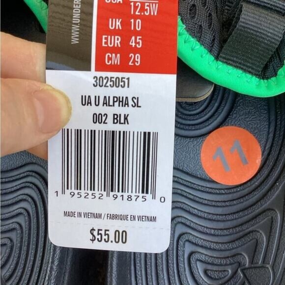 Preppy bStreetwear Coquette Utility Under Armour Slide Sandals men’s 11 - Picture 6 of 7